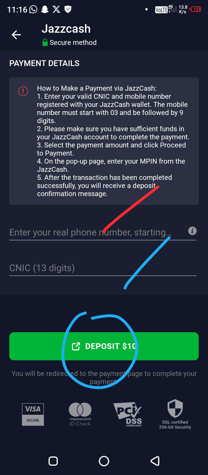 Deposit and Withdraw in IQ Option Using JazzCash in Pakistan